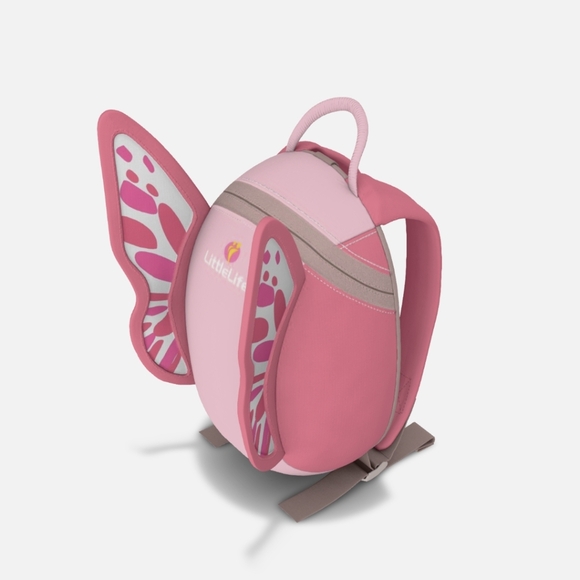 LittleLife Animal Toddler Backpack Daysack, Leash Butterfly Ages 1-3 - Picture 8 of 16